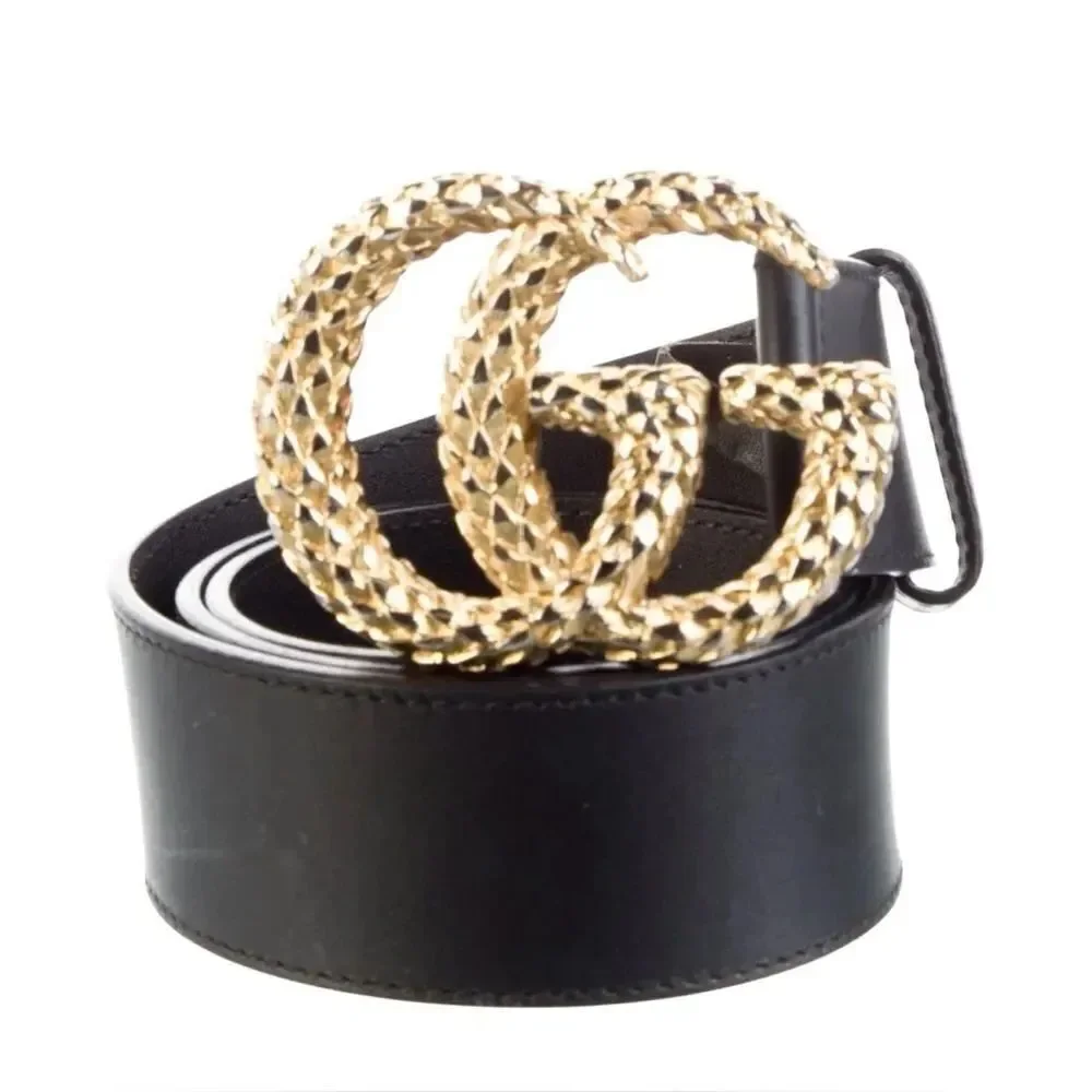 Authentic Gucci Black Leather Belt(Size 75)